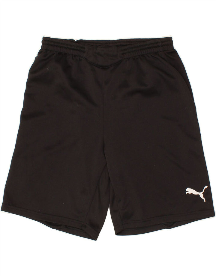 PUMA Boys Sport Shorts 15-16 Years  Black Polyester Vintage Puma and Second-Hand Puma from Messina Hembry 