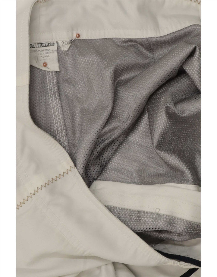 Quiksilver Short de Bain Graphique Homme Blanc Moyen Polyester