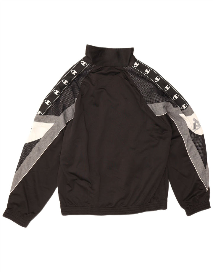 Champion Veste de Survêtement Graphique Homme Noir Moyen Colourblock