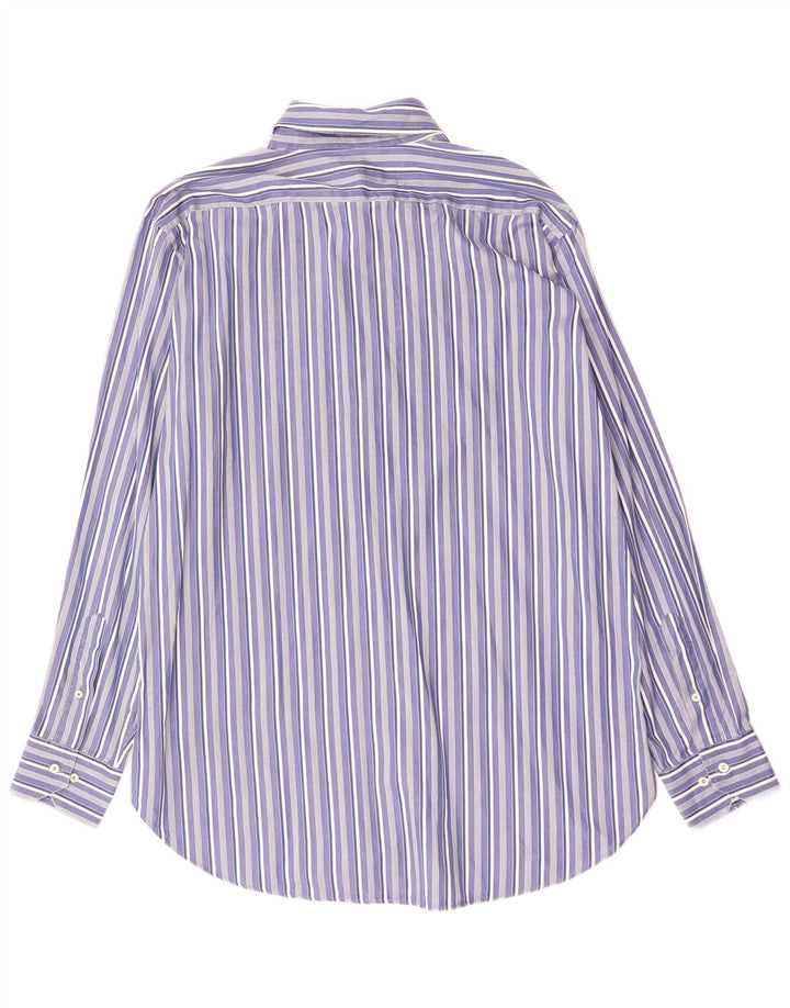 Etro Chemise Homme Taille 42 Grand Bleu Rayé Coton