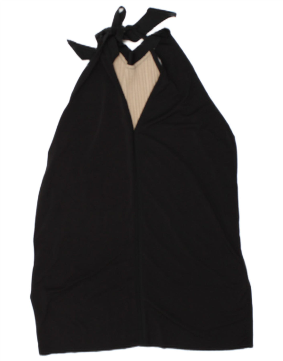 Zara Haut dos nu pour femme UK 44 Beige moyen Colourblock