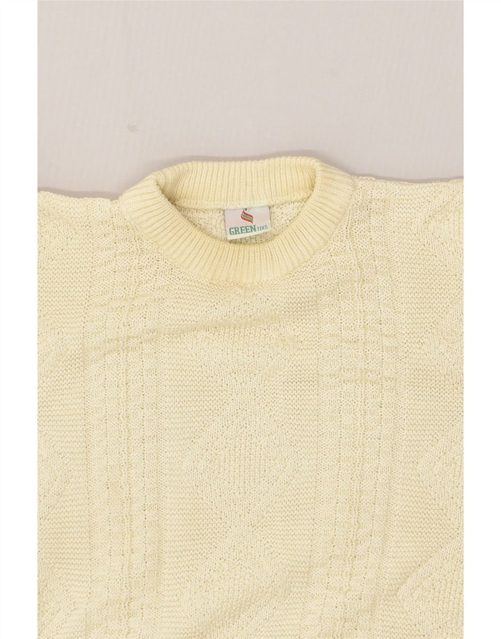 VINTAGE Womens Crew Neck Jumper Sweater UK 18 XL Off White | Vintage Vintage | Thrift | Second-Hand Vintage | Used Clothing | Messina Hembry 