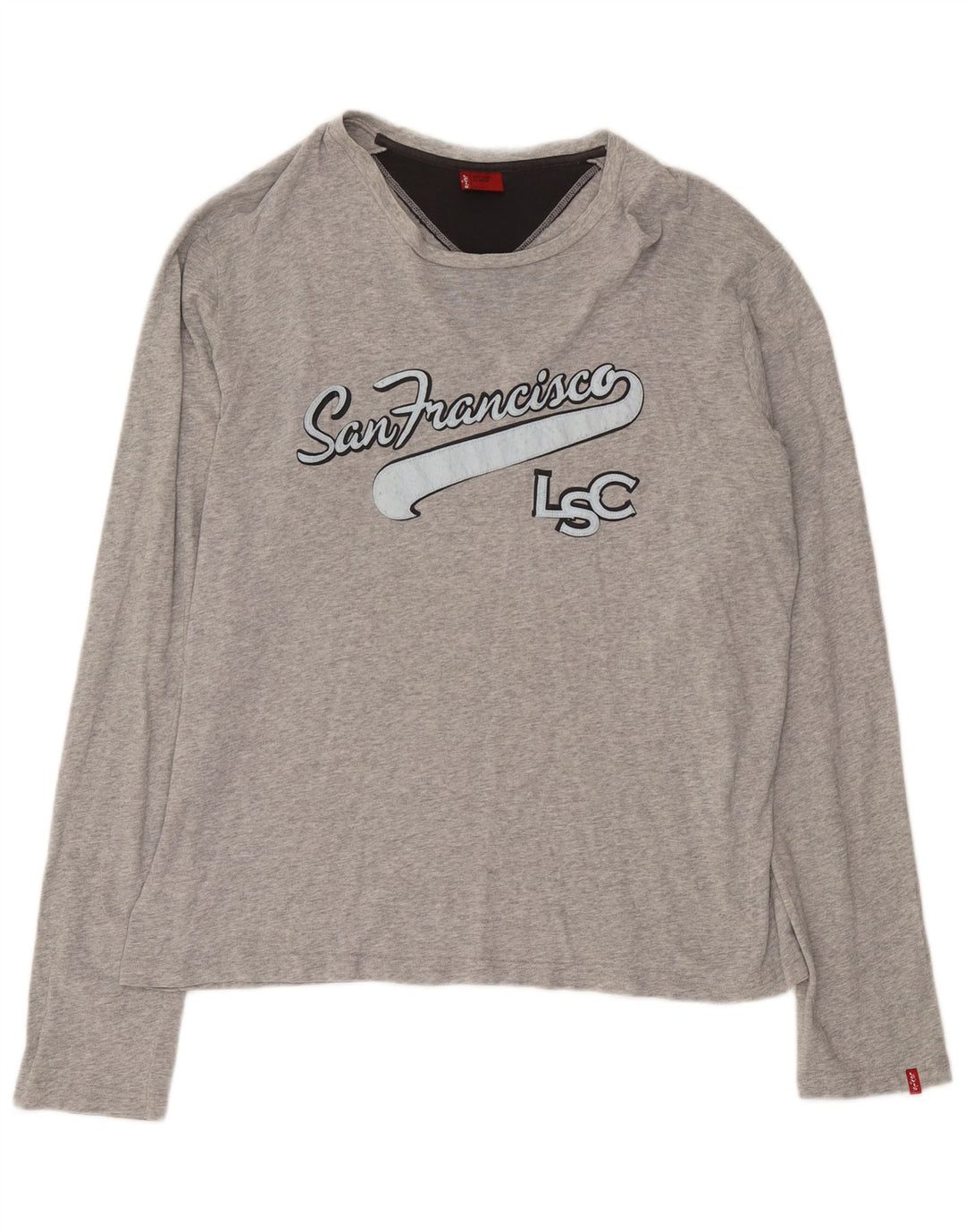 Levi's Top Graphique Manches Longues XL Homme Gris Coton