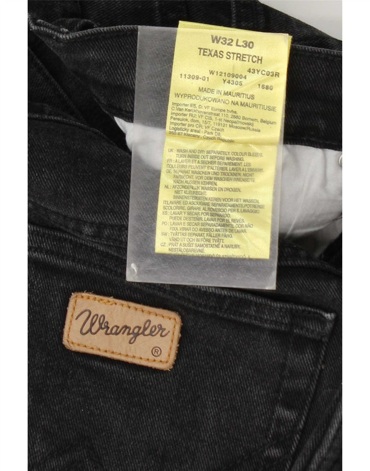 Wrangler Jean droit extensible Texas W32 L30 pour femme en coton gris