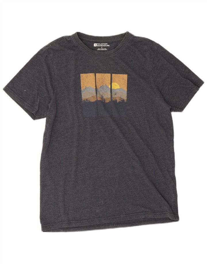 Mountain Warehouse T-shirt graphique pour homme en coton noir moyen