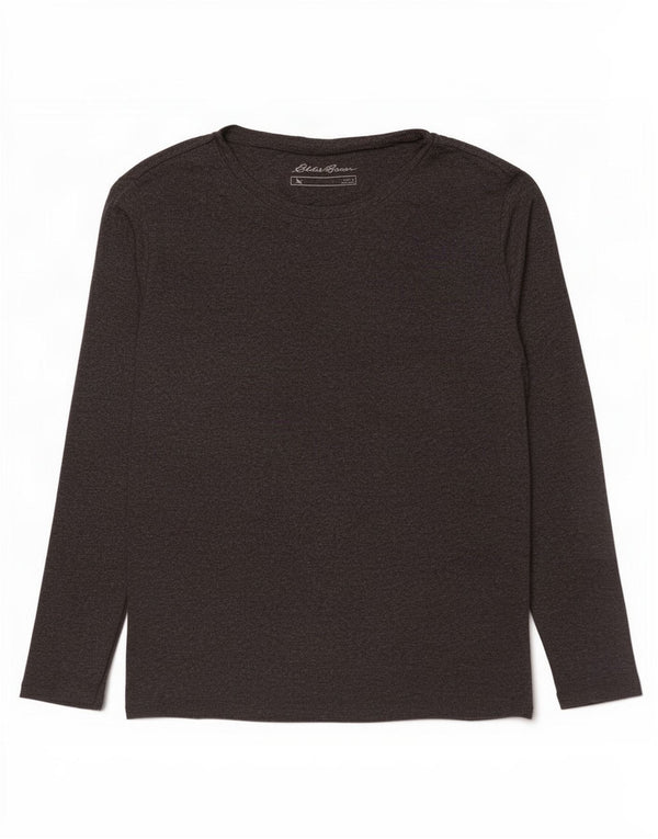 Eddie Bauer Haut à manches longues pour femme UK 16 Large Gris Coton