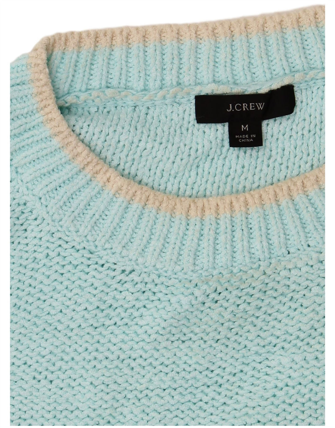 J. CREW Pull surdimensionné à col bateau pour femme UK 14 Turquoise moyen