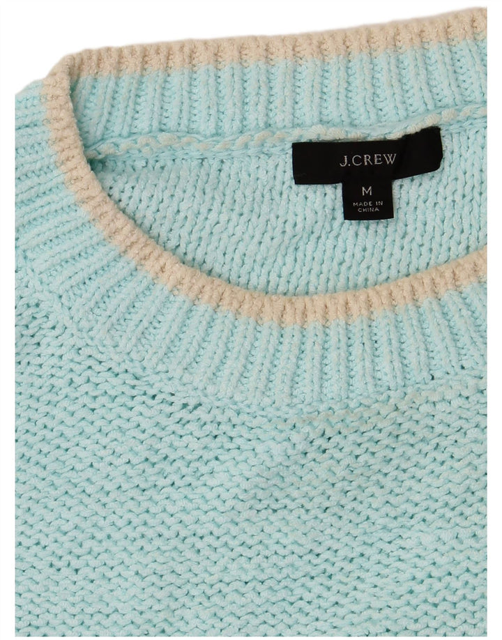 J. CREW Pull surdimensionné à col bateau pour femme UK 14 Turquoise moyen