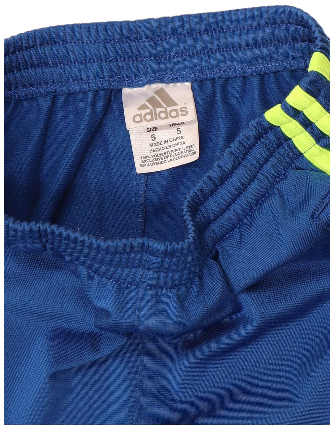 Pantalon de survêtement Adidas garçon 4-5 ans bleu polyester