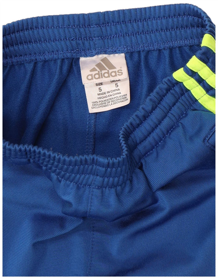 Pantalon de survêtement Adidas garçon 4-5 ans bleu polyester