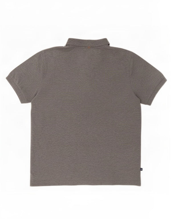 Sun68 Mens Polo Shirt XL Grey Flecked Cotton