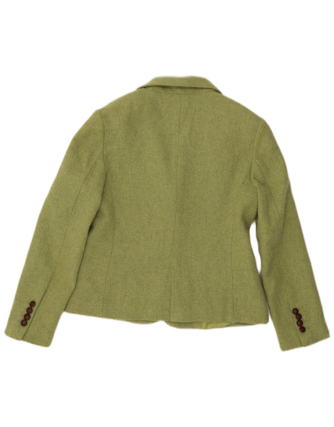 ANDREA MARE Veste Blazer 3 Boutons Femme IT 42 Laine Vert Moyen