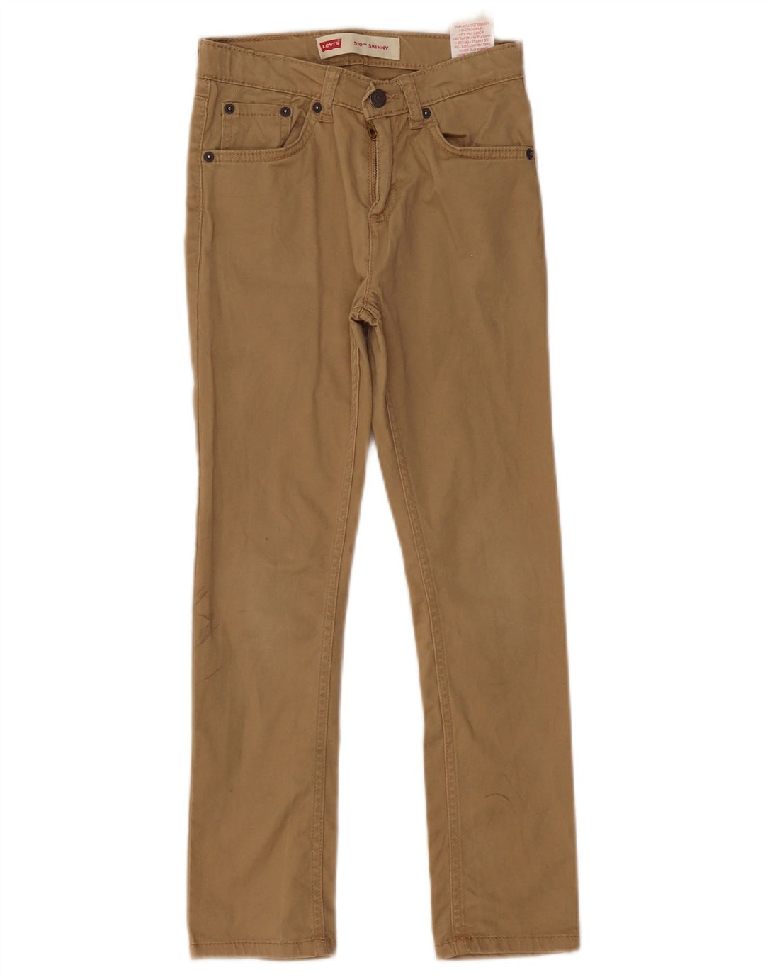 LEVI'S Pantalon décontracté skinny 510 pour garçon 7-8 ans W24 L23 Coton beige