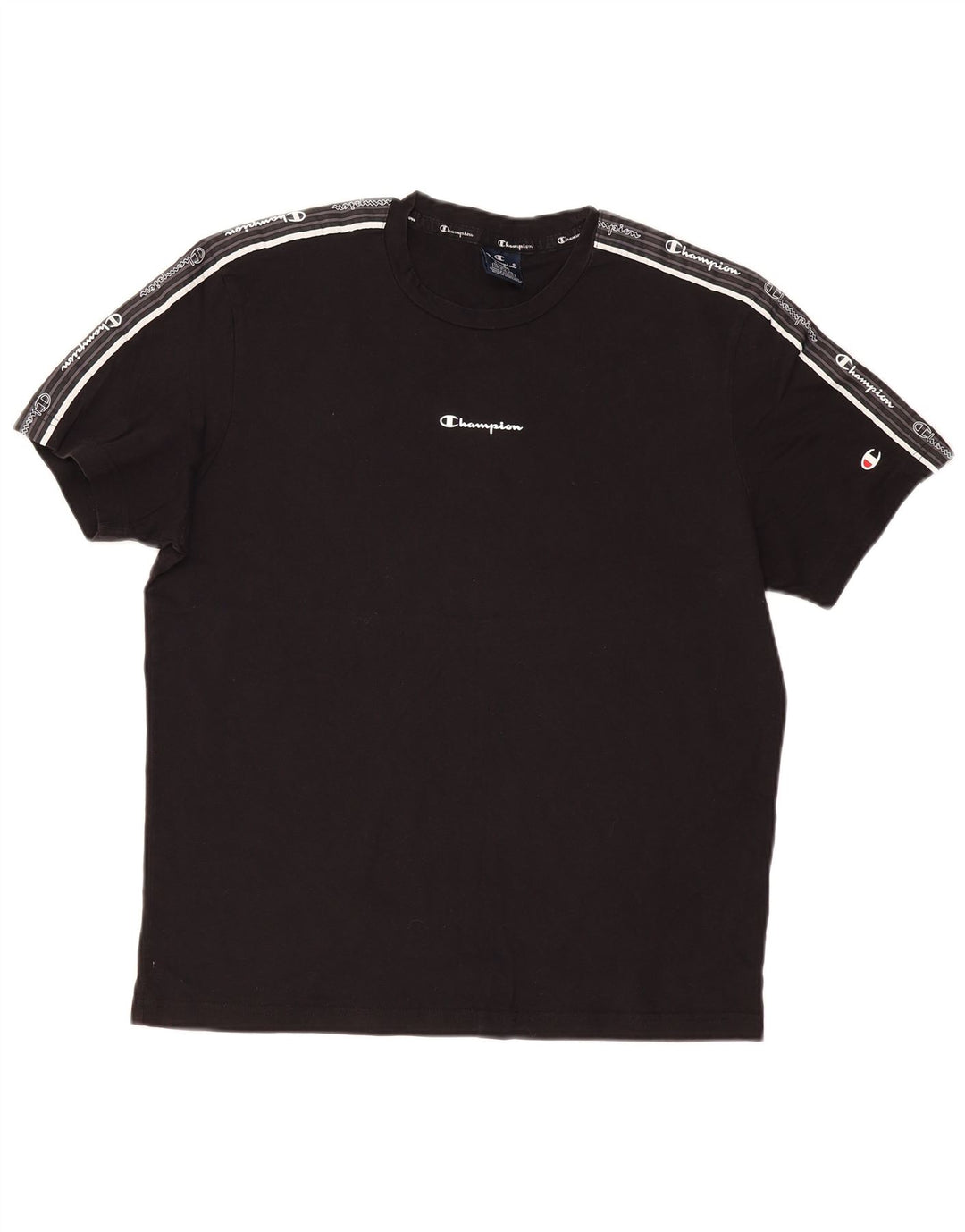 CHAMPION T-Shirt Graphique Homme Grand Noir Coton