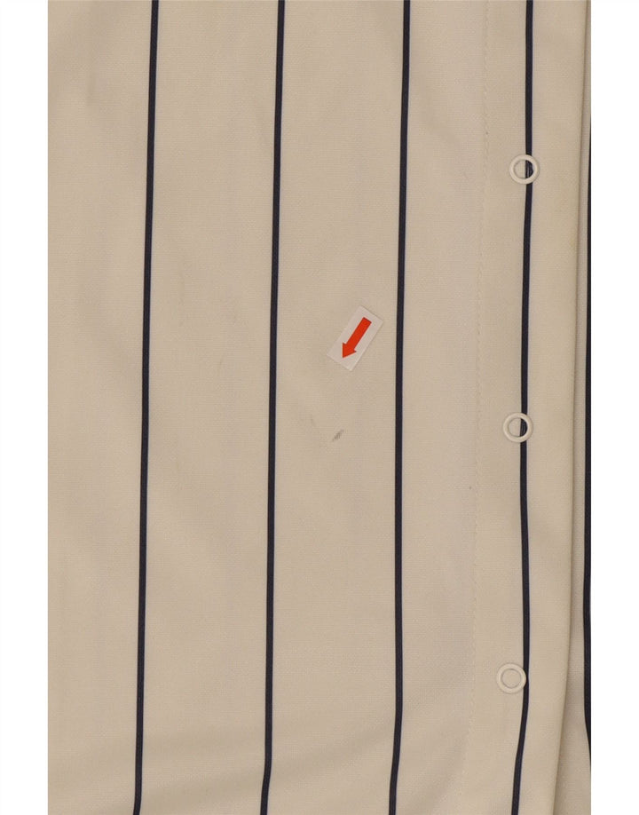 Fila Haut en jersey surdimensionné graphique pour femme UK 10 Petit blanc rayé