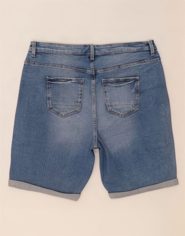 Marks & Spencer Short en jean pour homme UK 14 Medium W32 Bleu Coton