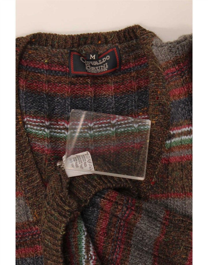 Osvaldo Bruni Gilet Débardeur Medium Multicolore Rayé Laine Homme