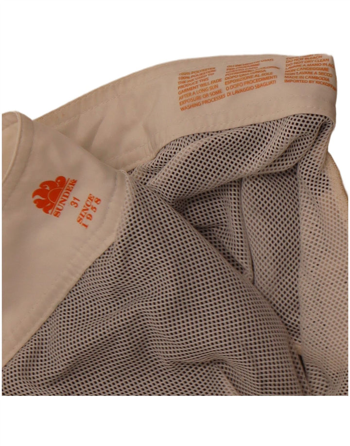 Sundek Short de bain graphique pour homme en polyester floral marron moyen