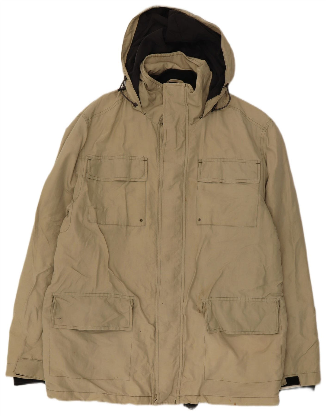 Gap Veste utilitaire à capuche pour homme UK 38 Beige moyen Polyester