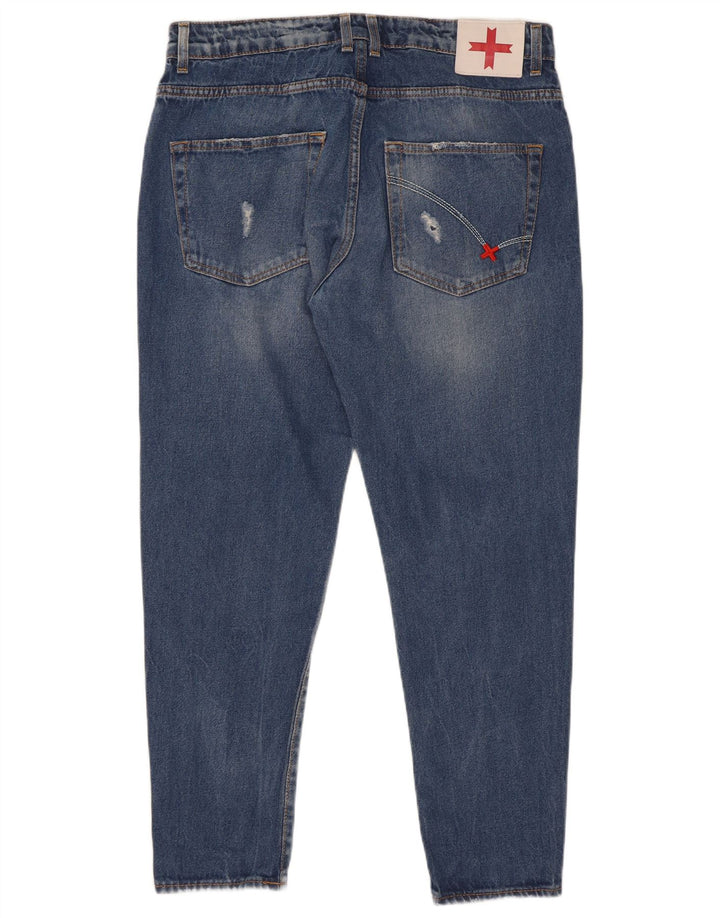 Zu Elements Jean slim carotte vieilli pour homme W32 L28 en coton bleu