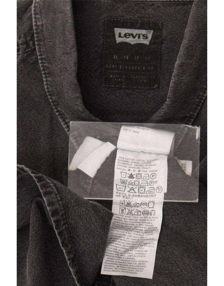 Levi's Chemise en Jean XL Homme Gris Coton