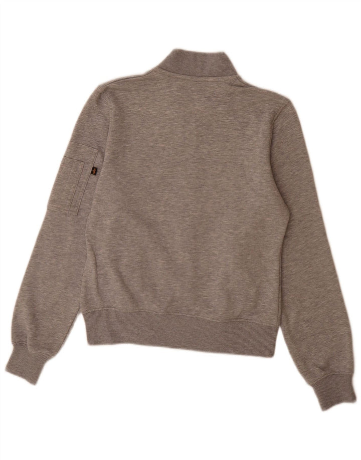 Alpha Industries Veste de survêtement pour homme XS en coton moucheté gris