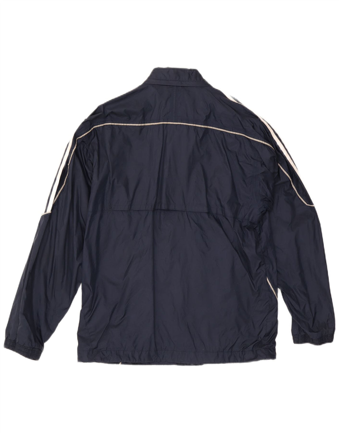 Adidas Veste de pluie à capuche pour homme UK 36 Small Bleu marine Polyamide