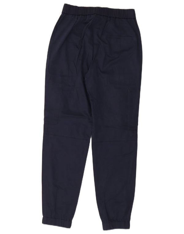 HUGO BOSS Pantalon Cargo Joggers Femme UK 6 XS W26 L28 Bleu Marine Lyocell