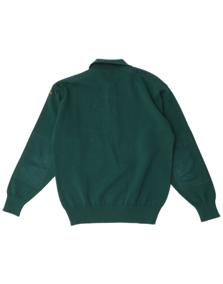 PAUL & SHARK Pull col polo homme petit vert laine