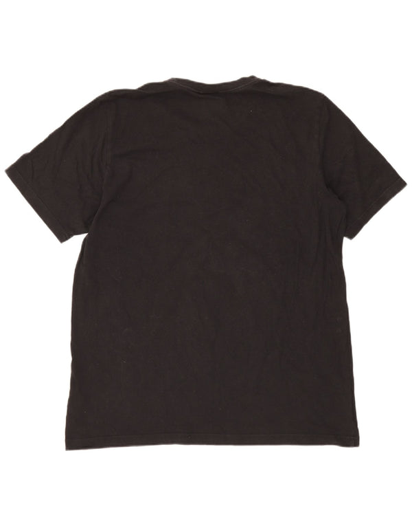 Adidas T-shirt graphique pour hommes, grand, en coton noir