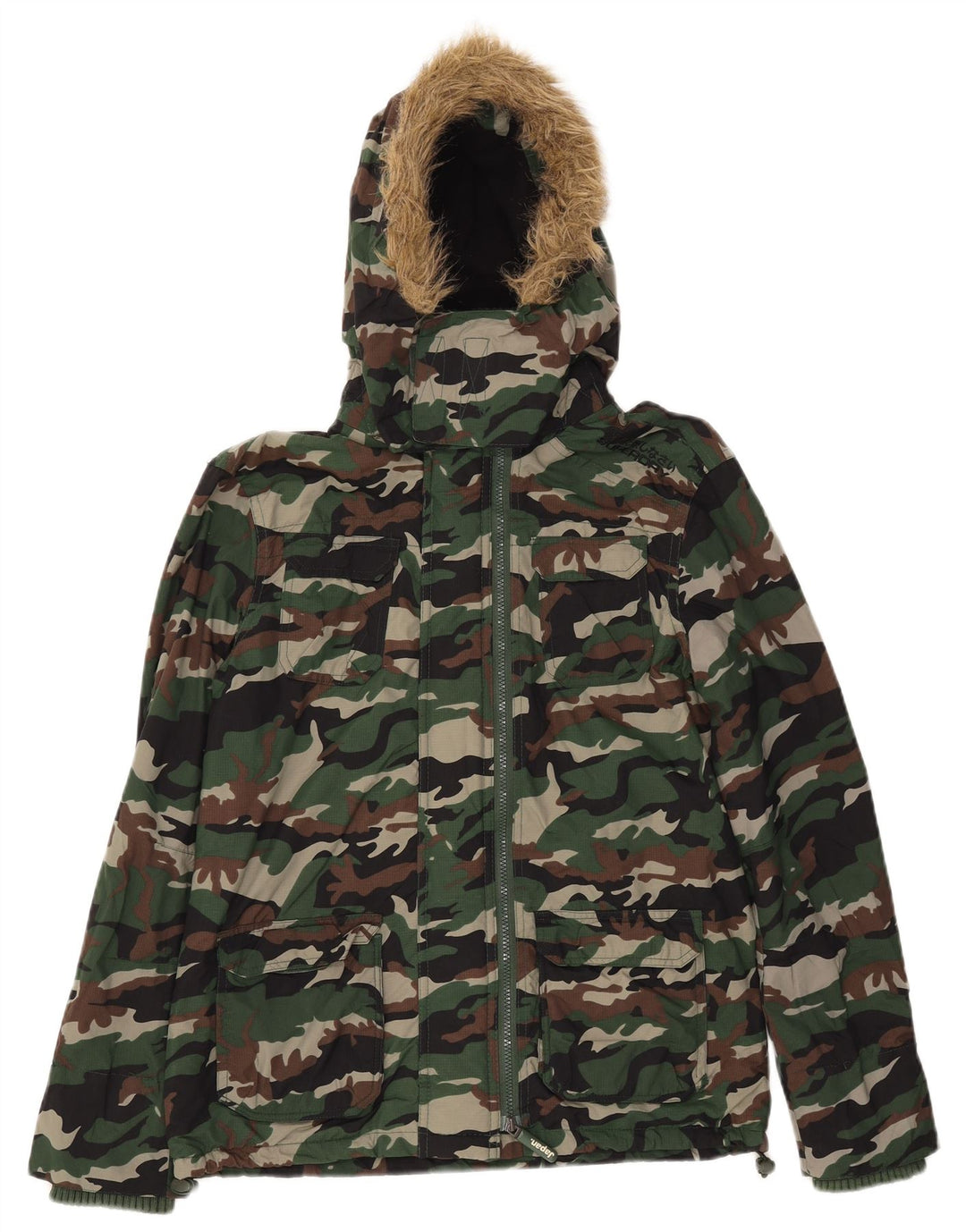 SUPERDRY Veste coupe-vent The Windcheater pour homme UK 36 Small Kaki