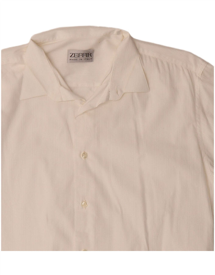 Chemise homme vintage coton blanc moyen