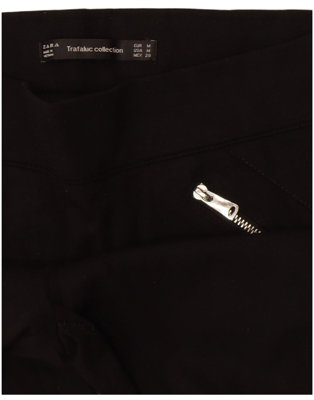 Zara Femmes Trafaluc Crop Leggings Moyen W28 L26 Noir
