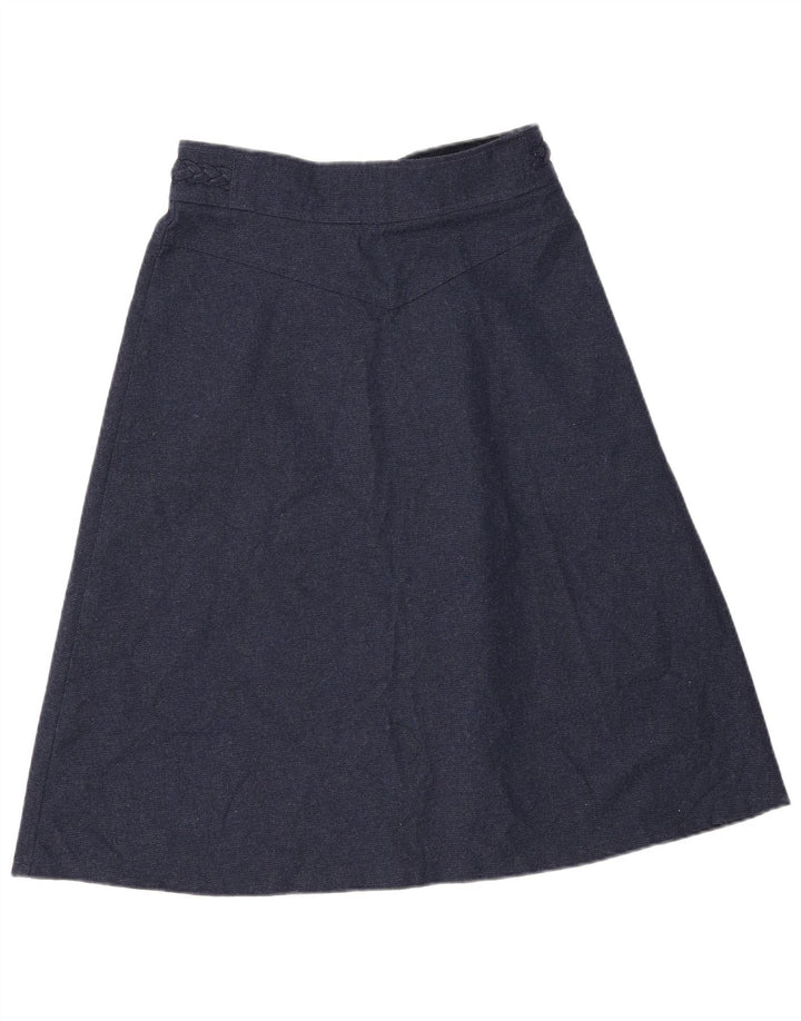 Brugi Jupe trapèze W30 pour femme en polyester bleu marine moyen