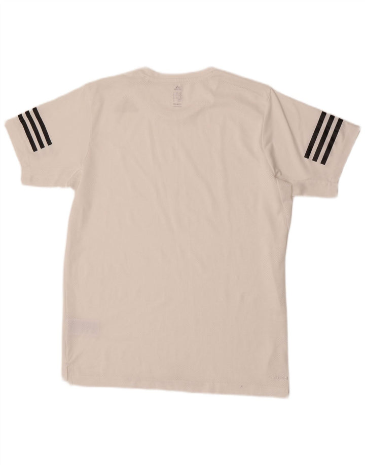 Adidas T-Shirt Homme Blanc Moyen Polyester