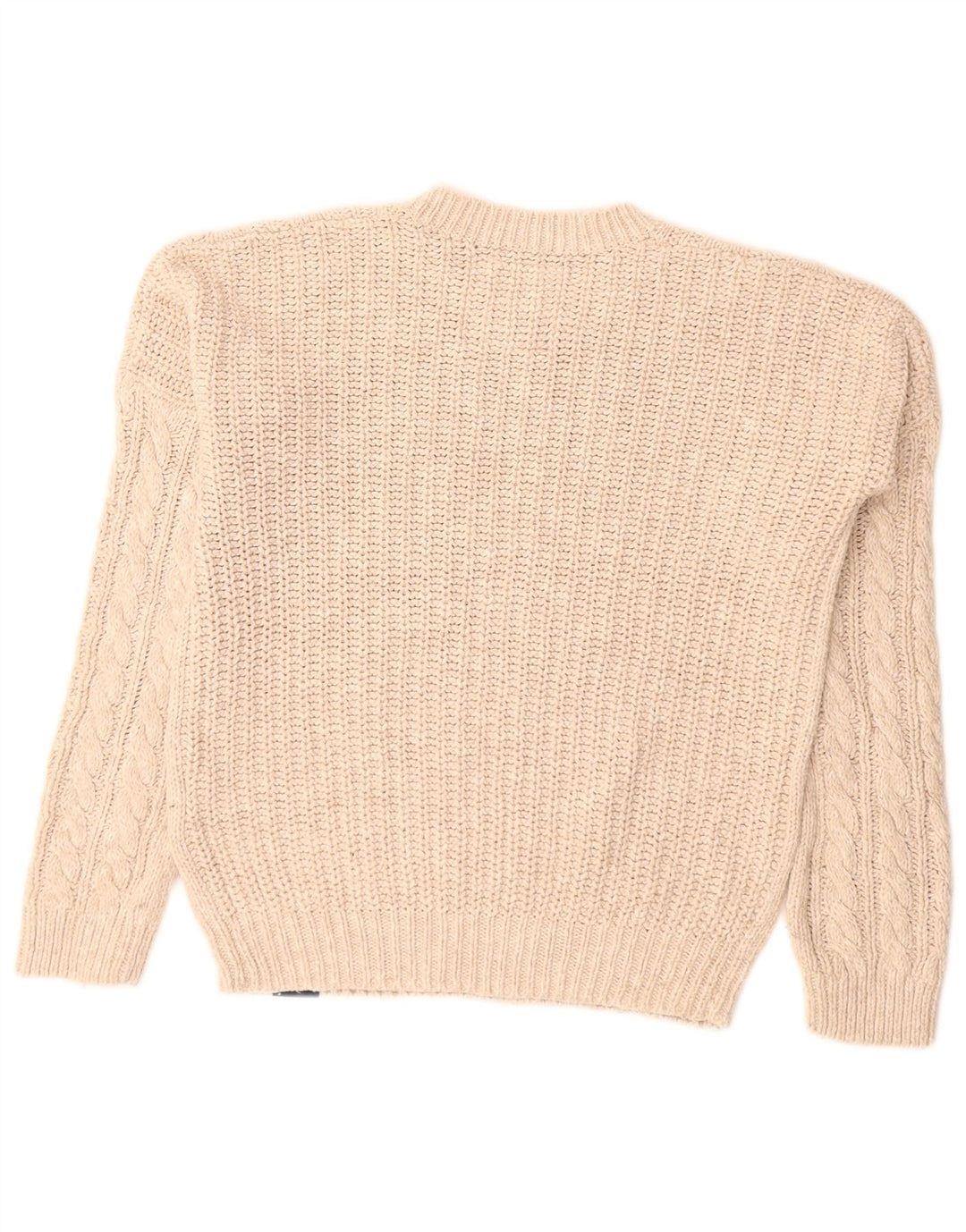 Superdry Pull ras du cou pour femme UK 8 Small Off White Fair Isle