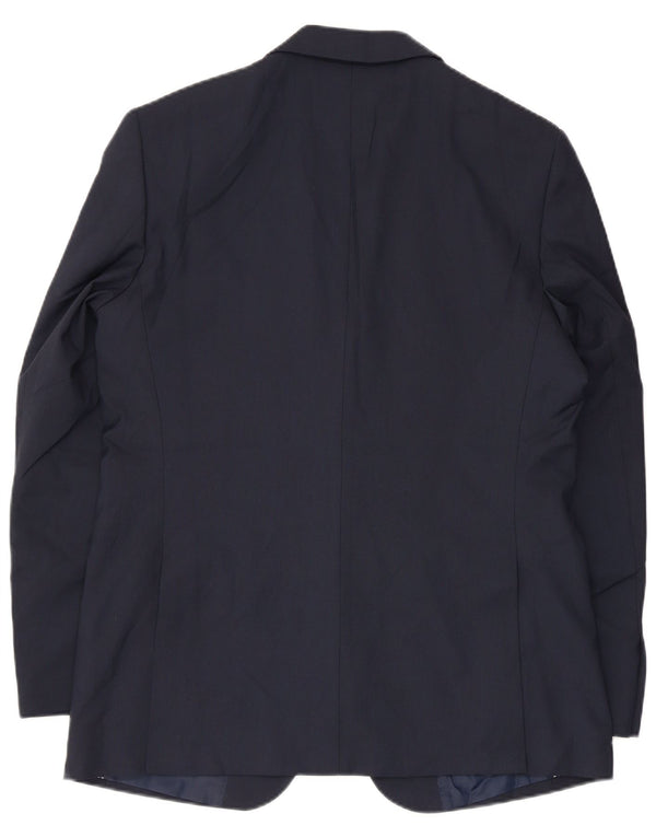 Marks & Spencer Veste blazer à 2 boutons pour homme UK 40 Large Bleu marine Polyester