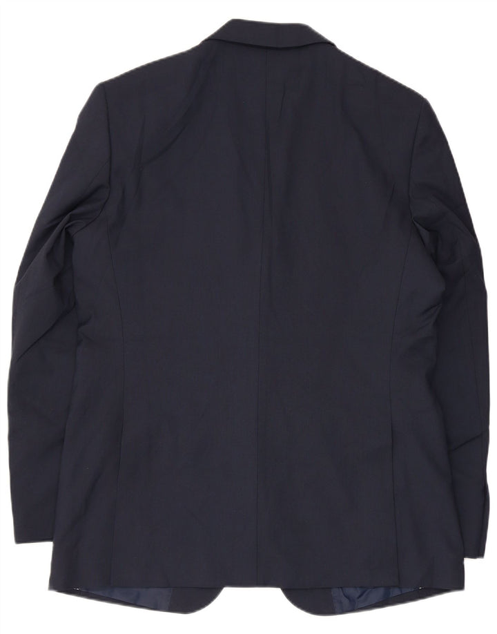 Marks & Spencer Veste blazer à 2 boutons pour homme UK 40 Large Bleu marine Polyester