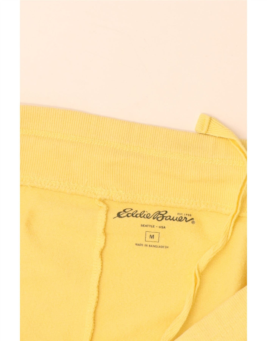 EDDIE BAUER Short de sport pour femme UK 14 Coton jaune moyen