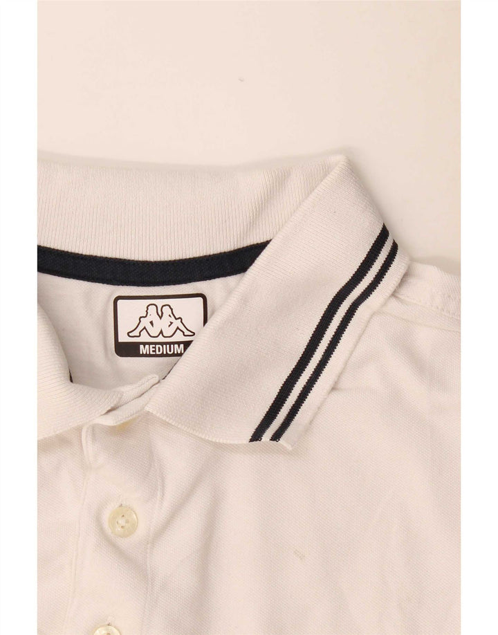 KAPPA Polo Homme Blanc Moyen Coton