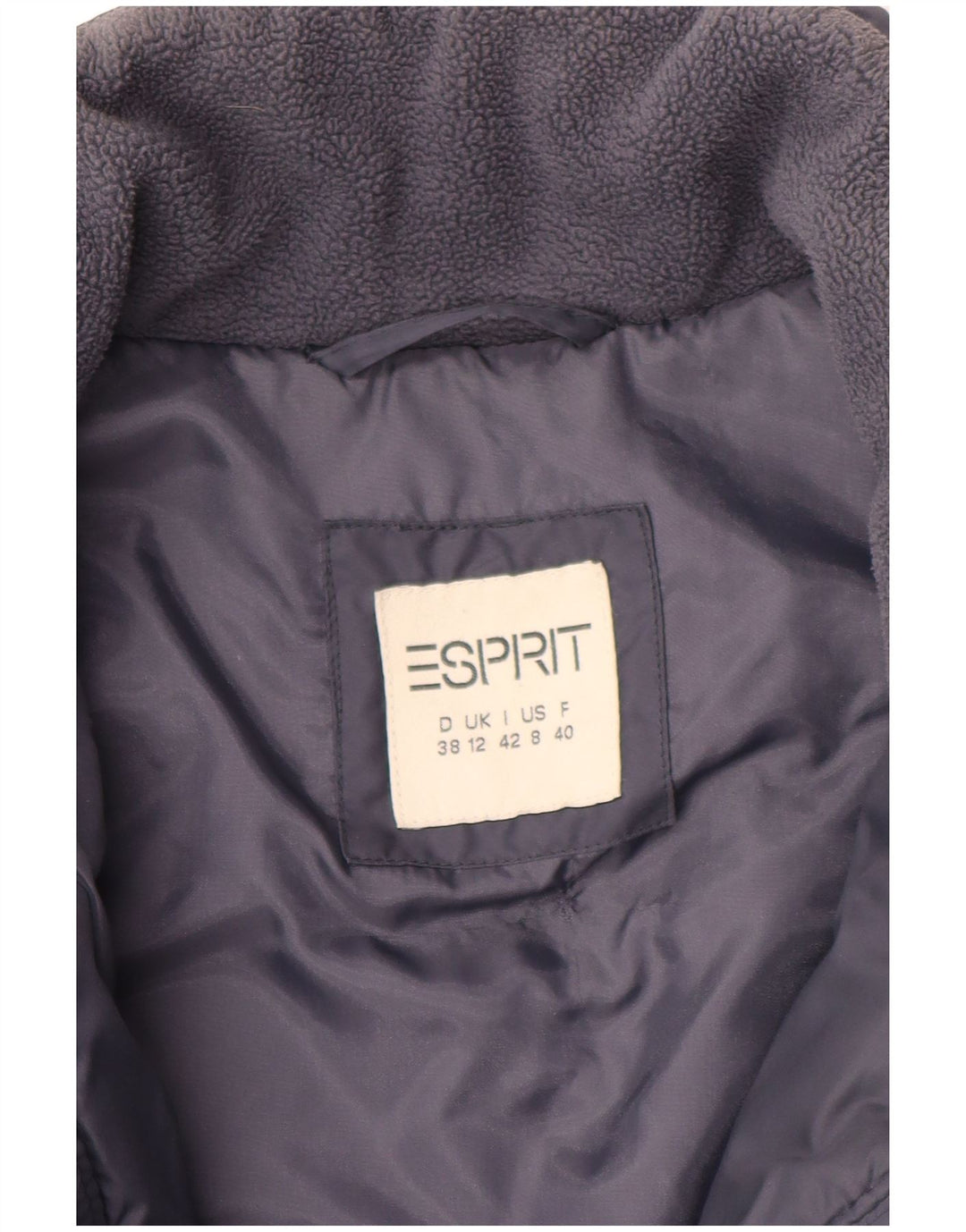 Esprit Manteau rembourré pour femme UK 12 Bleu marine moyen