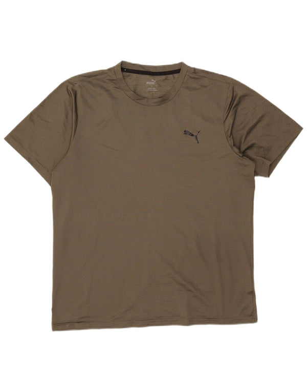 Puma T-Shirt Homme Kaki Polyester