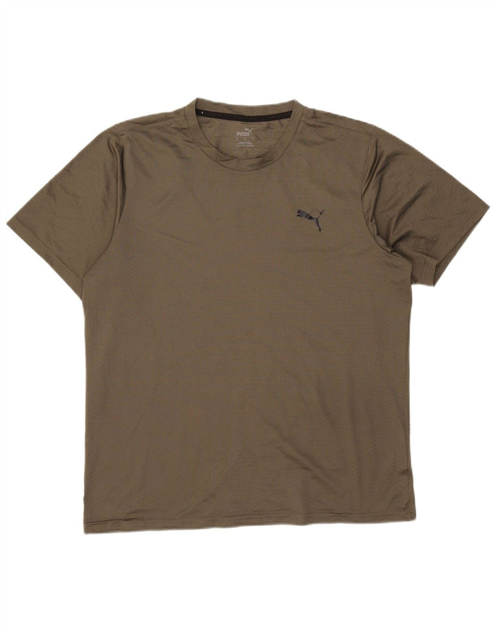 Puma T-Shirt Homme Kaki Polyester