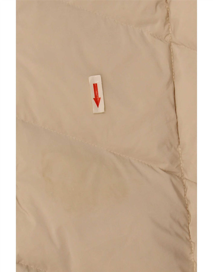 MOTIVI Manteau rembourré à capuche pour femme UK 12 Polyester beige moyen