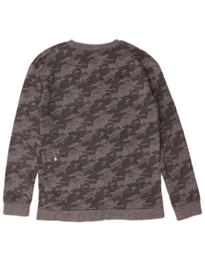 Marks & Spencer Sweat-Shirt Garçon 12-13 Ans Gris Camouflage Coton
