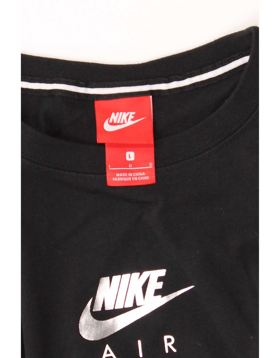 Nike Haut graphique à manches longues pour hommes, grand noir