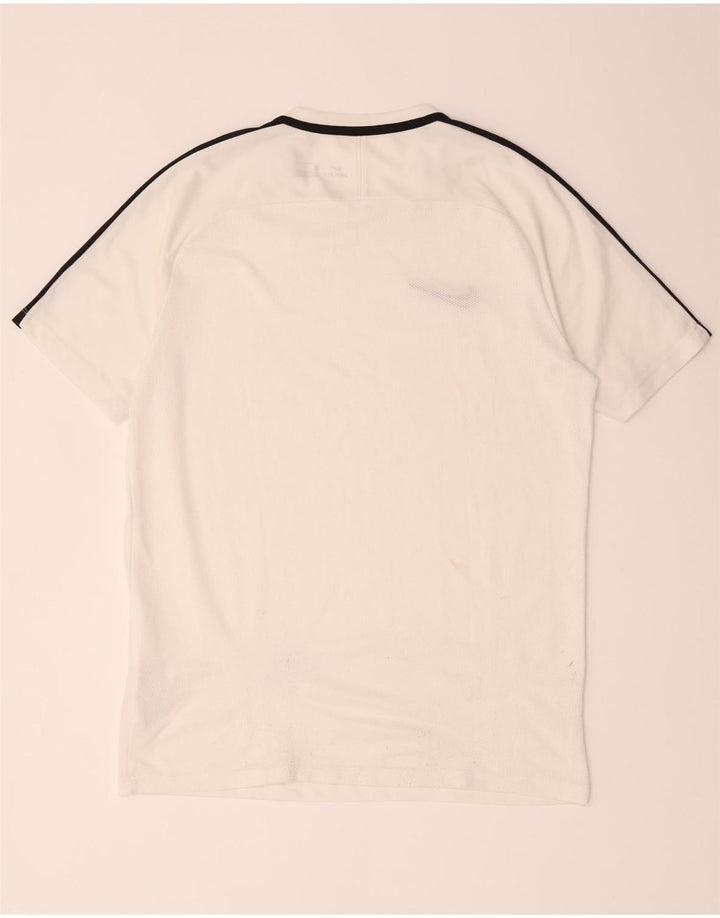 Nike Hommes Dri Fit T-Shirt Haut Large Blanc Colorblock Polyester