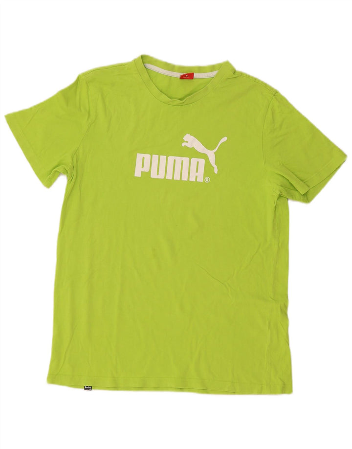 PUMA T-Shirt Graphique Fille 15-16 ans Vert Coton