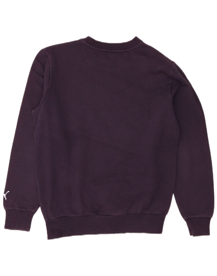 Puma Sweat-shirt graphique pour homme en coton bleu marine Taille S