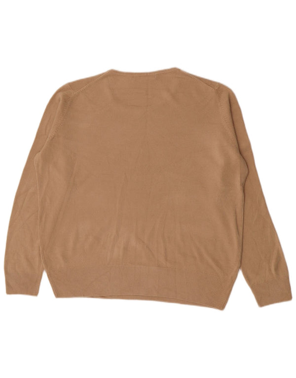 Marks & Spencer Pull col bateau pour femme UK 18 XL Acrylique Beige